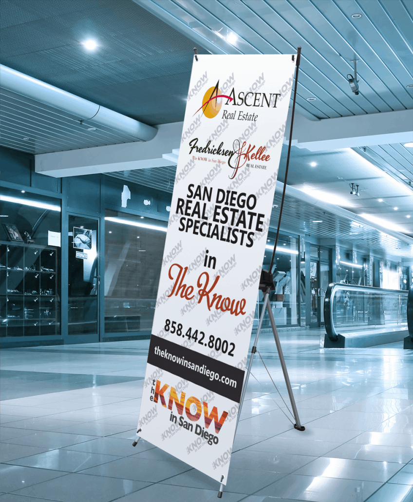 Design & Print X Frame Banner for Ascent Real Estate